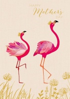 Flamingo Mother's Day Card By Sara Miller London